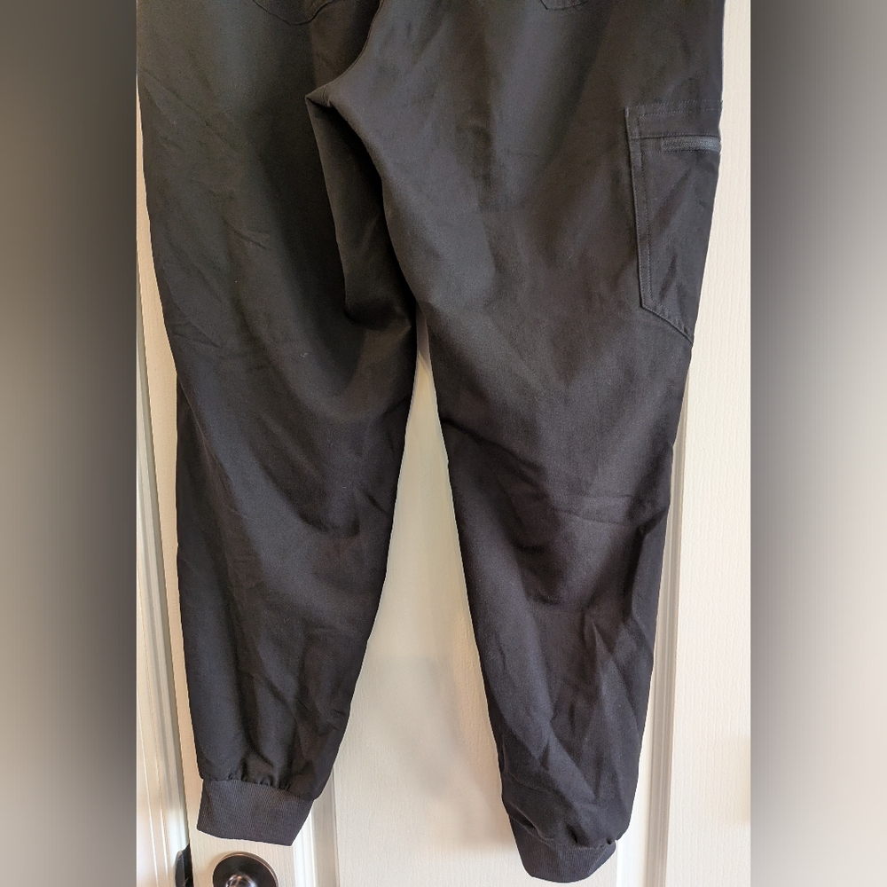 FIGS Zamora Jogger Scrub Pants Black Women's Size L Nurse CNA Medical Uniform - Picture 9 of 12